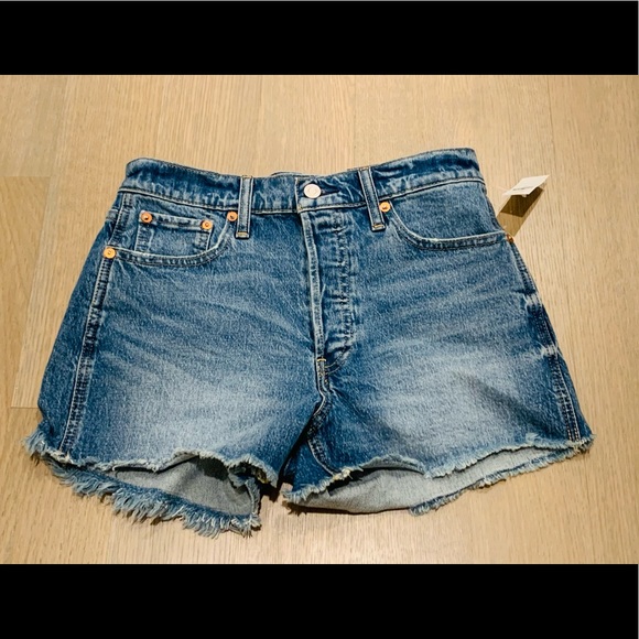 High Rise Cheeky Denim Shorts - Picture 2 of 2